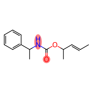 Carbamic acid, (α-methylbenzyl)-, 1-methyl-2-butenyl ester (8CI)