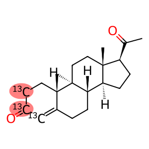 Progesterone-[2,3,4-13C3] (CertiMass solution)