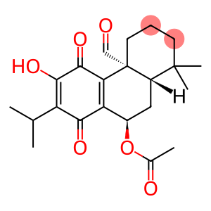 4a(2H)-Phenanthrenecarboxaldehyde, 9-(acetyloxy)-1,3,4,5,8,9,10,10a-octahydro-6-hydroxy-1,1-dimethyl-7-(1-methylethyl)-5,8-dioxo-, (4aR,9R,10aS)-