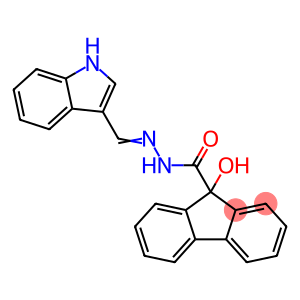 9-hydroxy-N'-(1H-indol-3-ylmethylene)-9H-fluorene-9-carbohydrazide