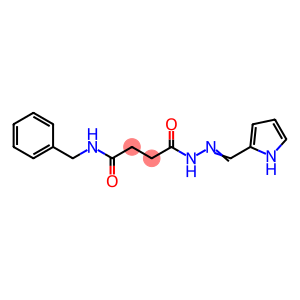 N-benzyl-4-oxo-4-[(2E)-2-(1H-pyrrol-2-ylmethylidene)hydrazinyl]butanamide