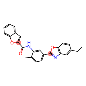 N-[5-(5-ethyl-1,3-benzoxazol-2-yl)-2-methylphenyl]-1-benzofuran-2-carboxamide