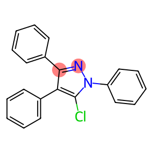1H-Pyrazole, 5-chloro-1,3,4-triphenyl-