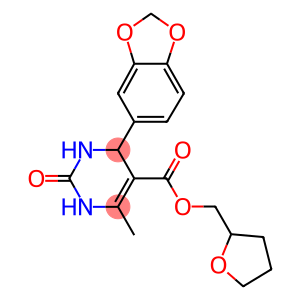tetrahydro-2-furanylmethyl 4-(1,3-benzodioxol-5-yl)-6-methyl-2-oxo-1,2,3,4-tetrahydro-5-pyrimidinecarboxylate