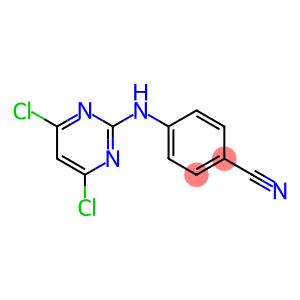 4-(4,6-dicloropyramidin-2-ylamino)benzonitrile