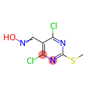 (E)-4,6-Dichloro-2-(methylthio)pyrimidine-5-carbaldehyde oxime