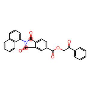 2-oxo-2-phenylethyl 2-(1-naphthyl)-1,3-dioxoisoindoline-5-carboxylate