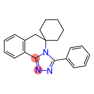 3-phenylspiro[{5,6-dihydro[1,2,4]triazolo[3,4-a]isoquinoline}-3,1'-cyclohexane]