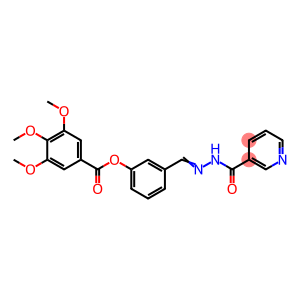 3-{(E)-[2-(pyridin-3-ylcarbonyl)hydrazinylidene]methyl}phenyl 3,4,5-trimethoxybenzoate