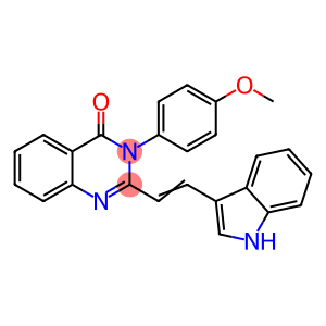2-[2-(1H-indol-3-yl)vinyl]-3-(4-methoxyphenyl)-4(3H)-quinazolinone
