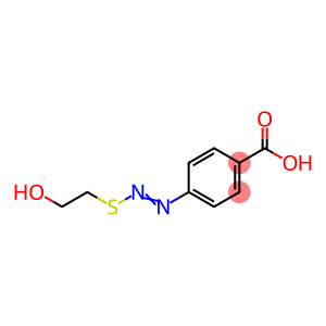 4-(((2-Hydroxyethyl)thio)diazenyl)benzoic acid
