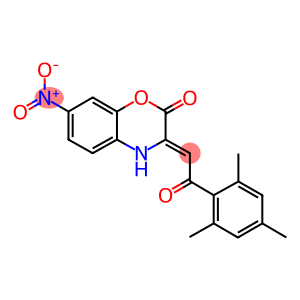 7-nitro-3-(2-mesityl-2-oxoethylidene)-3,4-dihydro-2H-1,4-benzoxazin-2-one