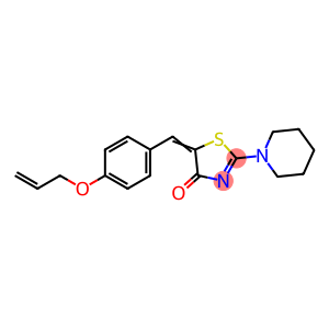 (5E)-2-(piperidin-1-yl)-5-[4-(prop-2-en-1-yloxy)benzylidene]-1,3-thiazol-4(5H)-one