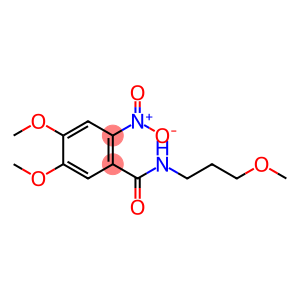 2-nitro-4,5-dimethoxy-N-(3-methoxypropyl)benzamide