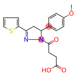 1H-Pyrazole-1-butanoic acid, 4,5-dihydro-5-(4-methoxyphenyl)-γ-oxo-3-(2-thienyl)-