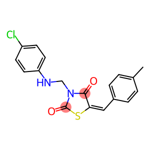 3-[(4-chloroanilino)methyl]-5-(4-methylbenzylidene)-1,3-thiazolidine-2,4-dione