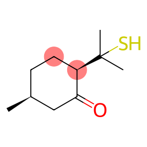 Cyclohexanone, 2-(1-mercapto-1-methylethyl)-5-methyl-, (2R,5S)-rel-