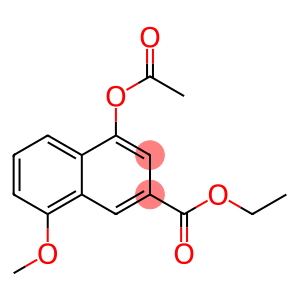 2-Naphthalenecarboxylic acid, 4-(acetyloxy)-8-Methoxy-, ethyl ester