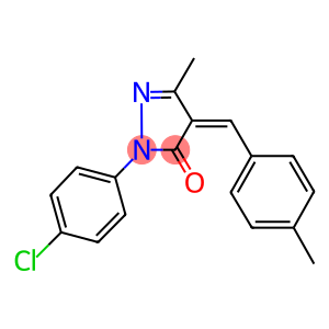 2-(4-chlorophenyl)-5-methyl-4-(4-methylbenzylidene)-2,4-dihydro-3H-pyrazol-3-one