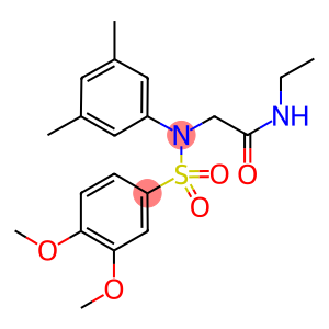 2-{[(3,4-dimethoxyphenyl)sulfonyl]-3,5-dimethylanilino}-N-ethylacetamide