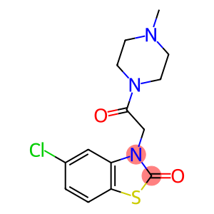 2(3H)-Benzothiazolone, 5-chloro-3-[2-(4-methyl-1-piperazinyl)-2-oxoethyl]-