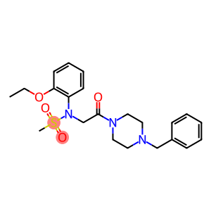 Methanesulfonamide, N-(2-ethoxyphenyl)-N-[2-oxo-2-[4-(phenylmethyl)-1-piperazinyl]ethyl]-