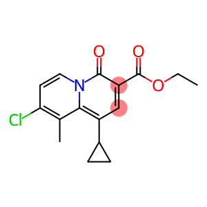 4H-Quinolizine-3-carboxylic acid, 8-chloro-1-cyclopropyl-9-methyl-4-oxo-, ethyl ester