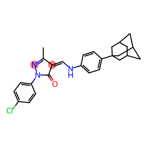 4-{[4-(1-adamantyl)anilino]methylene}-2-(4-chlorophenyl)-5-methyl-2,4-dihydro-3H-pyrazol-3-one