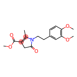 1H-Pyrrole-3-carboxylic acid, 1-[2-(3,4-dimethoxyphenyl)ethyl]-4,5-dihydro-2-methyl-5-oxo-, methyl ester