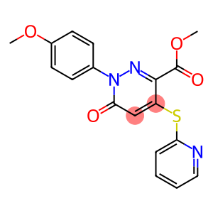 methyl 1-(4-methoxyphenyl)-6-oxo-4-(pyridin-2-ylsulfanyl)-1,6-dihydropyridazine-3-carboxylate