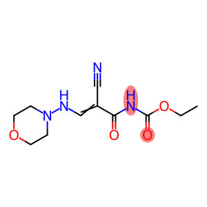 Carbamic acid, [2-cyano-3-(4-morpholinylamino)-1-oxo-2-propenyl]-, ethyl ester (9CI)
