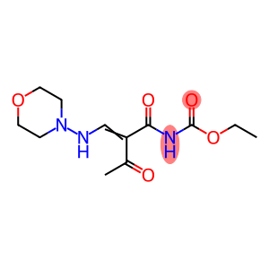 ETHYL N-[2-ACETYL-3-(MORPHOLINOAMINO)ACRYLOYL]CARBAMATE
