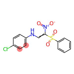 4-CHLORO-N-[2-NITRO-2-(PHENYLSULFONYL)VINYL]ANILINE