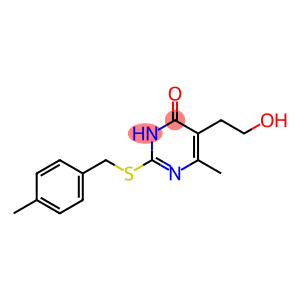 5-(2-hydroxyethyl)-6-methyl-2-{[(4-methylphenyl)methyl]sulfanyl}-3,4-dihydropyrimidin-4-one