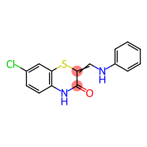(2E)-7-chloro-2-[(phenylamino)methylidene]-3,4-dihydro-2H-1,4-benzothiazin-3-one