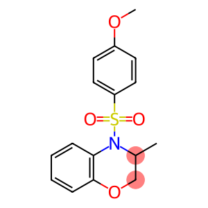 METHYL 4-[(3-METHYL-2,3-DIHYDRO-4H-1,4-BENZOXAZIN-4-YL)SULFONYL]PHENYL ETHER