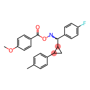 (Z)-[(4-fluorophenyl)[2-(4-methylphenyl)cyclopropyl]methylidene]amino 4-methoxybenzoate