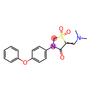 4-Thiazolidinone, 5-[(dimethylamino)methylene]-3-(4-phenoxyphenyl)-, 1,1-dioxide