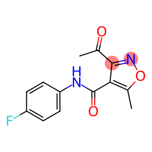 3-ACETYL-N-(4-FLUOROPHENYL)-5-METHYL-4-ISOXAZOLECARBOXAMIDE