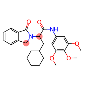 3-CYCLOHEXYL-2-(1-OXO-1,3-DIHYDRO-2H-ISOINDOL-2-YL)-N-(3,4,5-TRIMETHOXYPHENYL)PROPANAMIDE