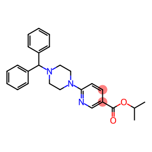 ISOPROPYL 6-(4-BENZHYDRYLPIPERAZINO)NICOTINATE