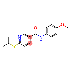 N-(4-methoxyphenyl)-6-(propan-2-ylsulfanyl)pyridine-3-carboxamide