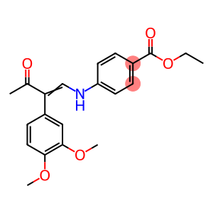 ethyl 4-{[(1Z)-2-(3,4-dimethoxyphenyl)-3-oxobut-1-en-1-yl]amino}benzoate