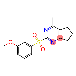 3-METHOXYPHENYL 4-METHYL-6,7-DIHYDRO-5H-CYCLOPENTA[D]PYRIMIDIN-2-YL SULFONE