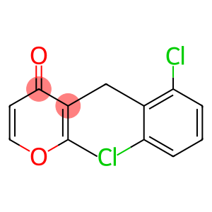 3-[(2,6-dichlorophenyl)methyl]-2-methyl-4H-pyran-4-one