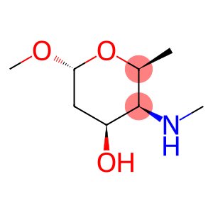alpha-L-lyxo-Hexopyranoside, methyl 2,4,6-trideoxy-4-(methylamino)- (9CI)