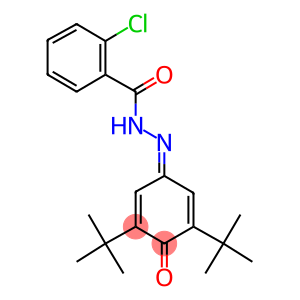 2-chloro-N'-(3,5-ditert-butyl-4-oxo-2,5-cyclohexadien-1-ylidene)benzohydrazide