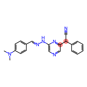 (6-{2-[4-(dimethylamino)benzylidene]hydrazino}-2-pyrazinyl)(phenyl)acetonitrile