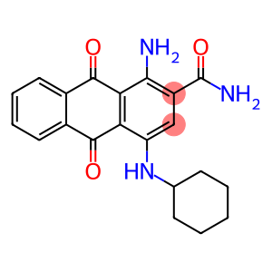 1-amino-4-(cyclohexylamino)-9,10-dihydro-9,10-dioxoanthracene-2-carboxamide