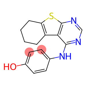 4-(5,6,7,8-tetrahydro[1]benzothieno[2,3-d]pyrimidin-4-ylamino)phenol